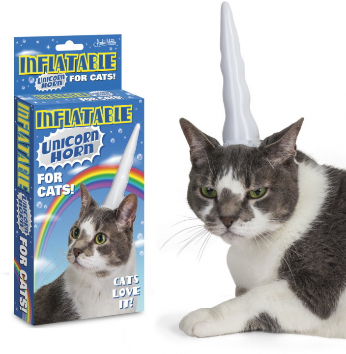 Inflatable Unicorn Horn for Cats