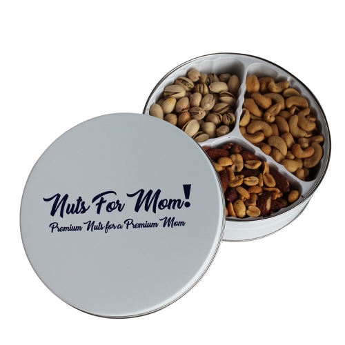 Nuts For Mom Gift Tin, Premium Nut Assortment