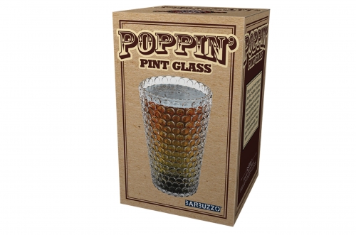 Poppin' Pint Glass