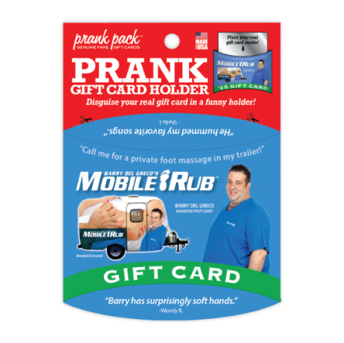 Mobile Rub Prank Gift Card Holder