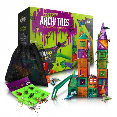 Creepy Archi Tiles Magnetic Building Set