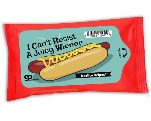 I Can't Resist A Juicy Wiener Wipes