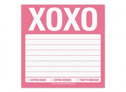 XOXO Sticky Notes  XOXO Sticky Notes