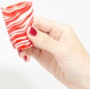 Candy Cane Shot Glass