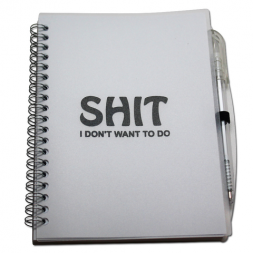 Shit I Don't Want To Do Notebook and Pen Set  Shit I Don't Want To Do Notebook and Pen Set