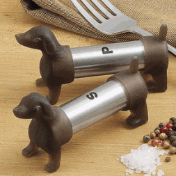 Dachshund Salt & Pepper Shakers  Dachshund Salt & Pepper Shakers