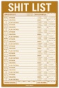 Shit List Sticky Notepad
