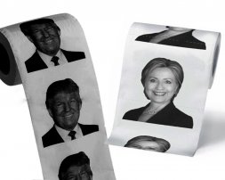 Trump vs. Clinton: Smear Campaign Special Edition Toilet Paper Set  Trump vs. Clinton: Smear Campaign Special Edition Toilet Paper Set