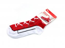 Red Sneaker Socks - Pair  Red Sneaker Socks - Pair