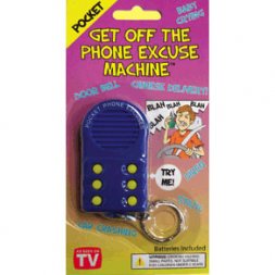 Get Off The Phone Excuse Key Chain  Get Off The Phone Excuse Key Chain