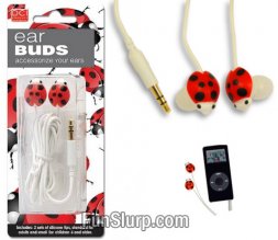 Ladybug Ear Phones  Ladybug Ear Phones