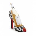 Zebra High Heel Wine Caddy