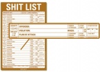 Shit List Sticky Notepad