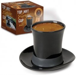 Top Hat Espresso Cup and Saucer