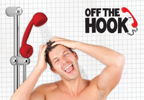 Off the Hook Phone Shower Head