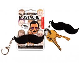 Talking Mustache Key Chain  Talking Mustache Key Chain