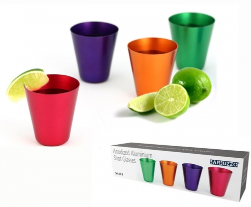 Anodized Aluminum Shot Glasses