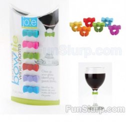 Bow Tie Wine Charms  Bow Tie Wine Charms