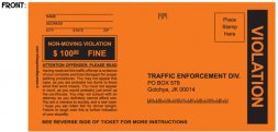 Fake Parking Tickets: Set of 5  Fake Parking Tickets: Set of 5