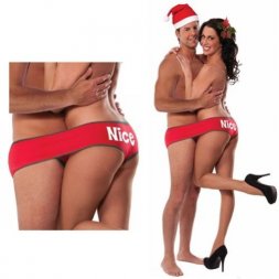 Xmas Naughty or Nice Undies for Two  Xmas Naughty or Nice Undies for Two