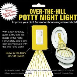 Over The Hill Toilet Night Light  Over The Hill Toilet Night Light