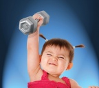 Buff Baby Dumbell Rattle