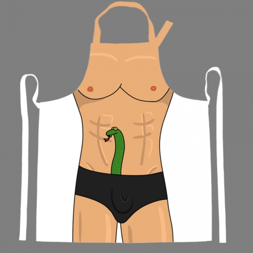 Snake in Pants Apron