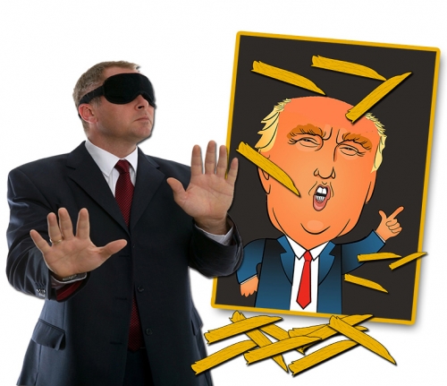Pin the Toupee on Trump Party Game