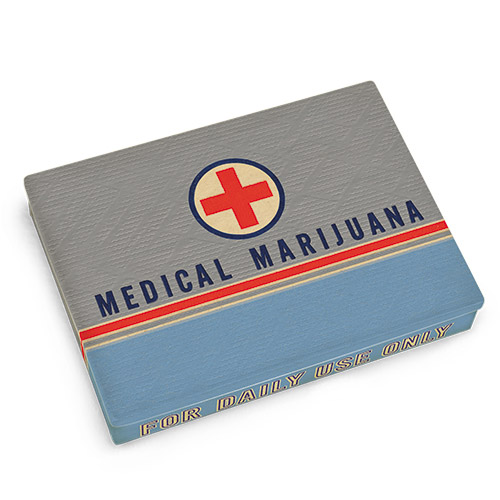 Medical Marijuana Tin Pocket Box