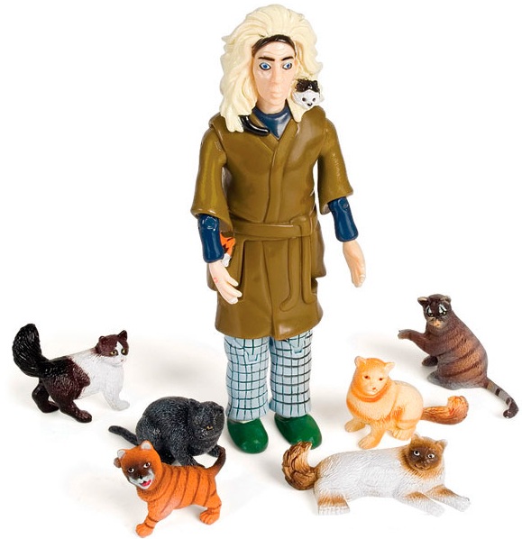 Toy Zany Accoutrements Crazy Cat Lady Action Figure Set by 