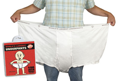 The World's Largest Underwear - $15.95 : , Unique Gifts and Fun  Products by FunSlurp