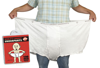 The World's Largest Underwear - $15.95 : , Unique