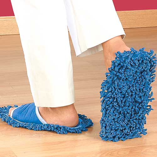 Sweep While You Stroll: Lazy Mop Slippers - Inspire Uplift