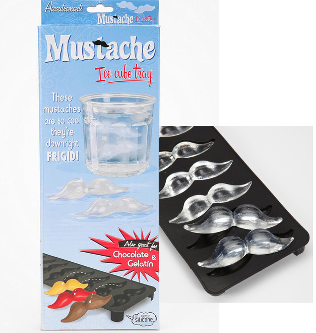 Mustache Ice Cube Tray - 8 Slots