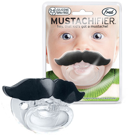 mustache pacifier