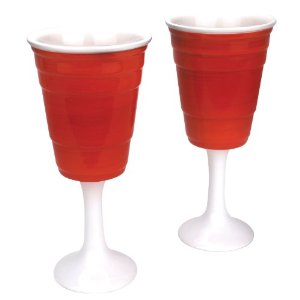 Red Solo Cup Wine Glasses 1 Glass or Set of 2 