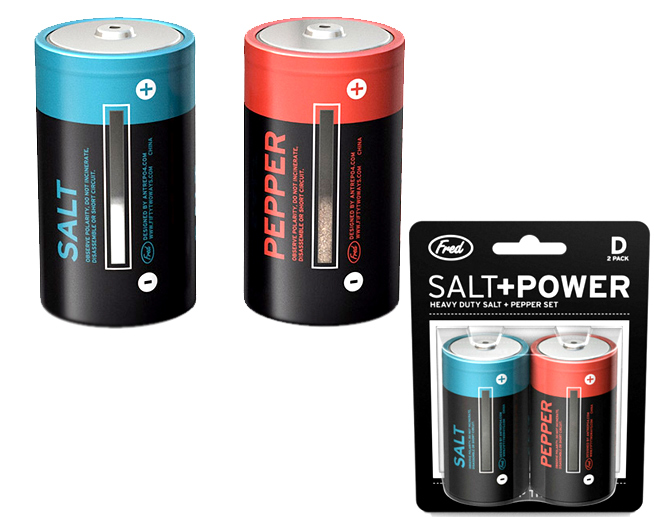 Battery Salt & Pepper Shakers