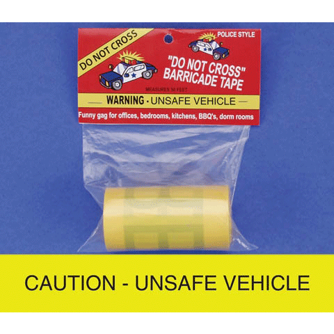 Unsafe Vehicle Caution Tape