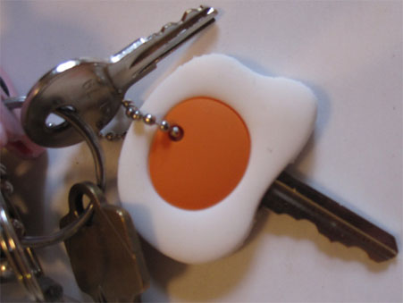 NEW Egg Yolkey Key Cover Cap-Key Chain Egg YolKEYS